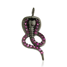 Sterling Silver Snake Ruby Snake Charm, Occasion : Gift