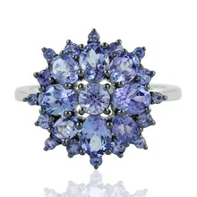 Gemco Designs Tanzanite Cluster Ring