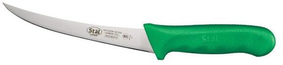 6 CURVED BONING KNIFE WITH GREEN HANDLE