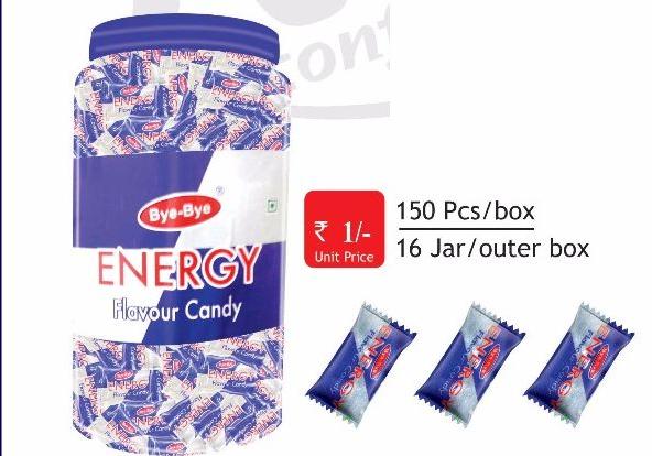 Bye-Bye Energy Flavour Candy, Shape : Round