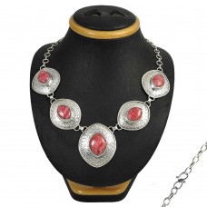 925 Sterling Silver Jewelry Beautiful Rhodochrosite Gemstone Necklace