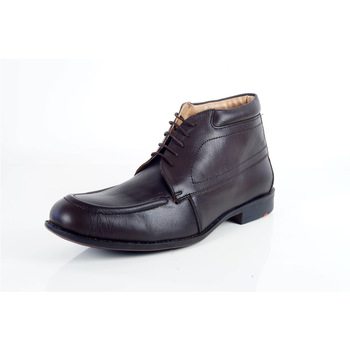 High Ankle Dark Brown Mens Formal Leather shoes