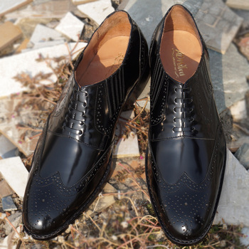 Welted Emperor black Genuine leather Formal Shoes