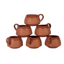 terracotta earthenware cup set