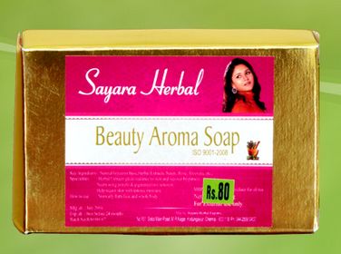 Sayara Herbal Beauty Aroma Soap, for Skin Care, Packaging Type : Paper Box