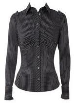 Ladies Black Formal Shirt