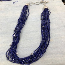 TJC Blue Beaded Necklace Set, Main Stone : Lapis Lazuli