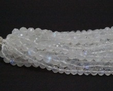 Moonstone Faceted Round Balls Beads