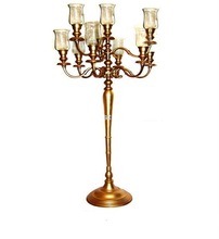 floor candelabras with gold finished