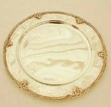SILVER GOLD CHARGER PLATES, Feature : Eco-Friendly, Stocked
