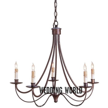 WEDDING WORLD Wrought Iron Metal Chandeliers, for Hotel
