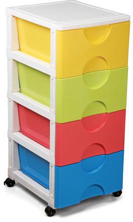 Square Plastic Storage Drawer, for Keeping Kitchen Items, Color : Multicolor