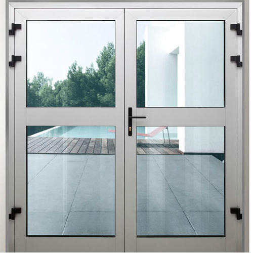 Swing Aluminum Alloy Aluminium Glass Door, for Building, Home, Hotel,  Office, Color : Grey at Rs 450 / Square Feet in Faridabad