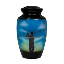 H2O Metal Aluminum Cheap Cremation Urns, Style : American Style