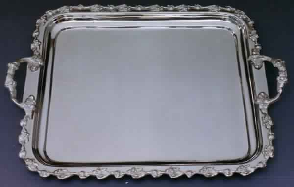 Copper serving tray, Size : Small