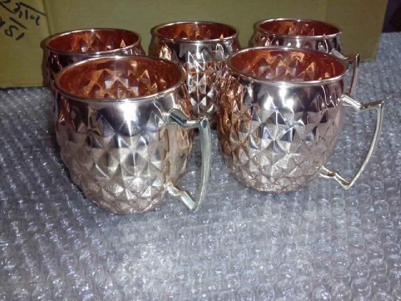 EMBOSSED COPPER MUG