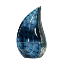 Tear Drop Brass Cremation Urn, for Adult, Style : American Style
