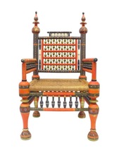 Wood Handpainted Punjabi Wedding Chair