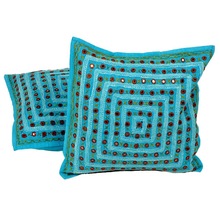 EMBRIODERY MIRRORWORK COLOURFUL CUSHION COVERS