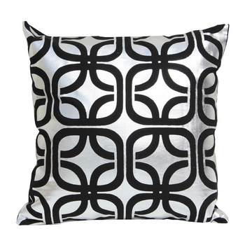 Smocked 100% Cotton Foil Printed Cushion Cover, Style : Plain