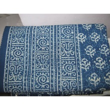 100% Cotton Indigo Kantha Bedspreads, for Home, Hotel, Sofa, Couch, Quilts, Decoration, Size : King