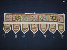 Mirror Embroidery Work Door Hanging, for Curtain, Kitchen, Window, Pattern : Embroidered