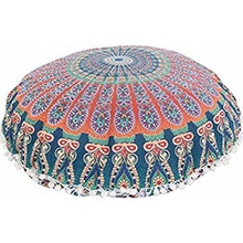 Round Yoga Cushion Cover Pillows, Age Group : Adults