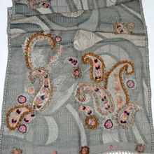 Wool bridal scarf, Size : 70x180 cms