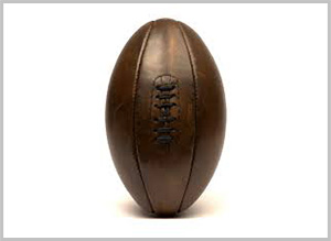 Powerhawke Synthetic Rubber Vintage Rugby Ball