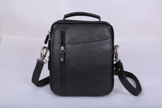 Leather Black Backpack Bag