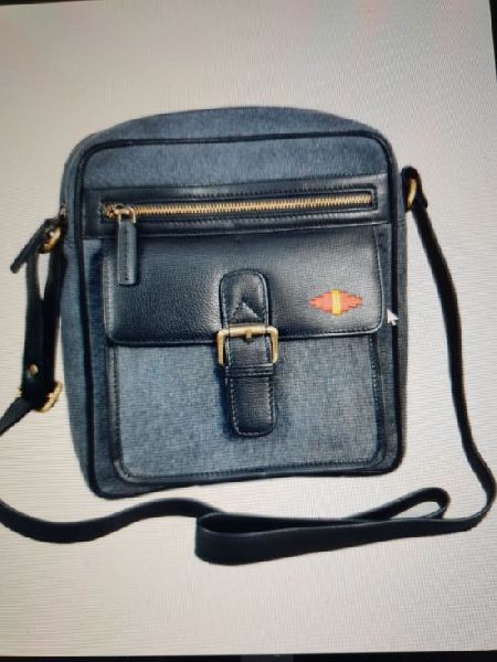 Leather Zipper Side Bag