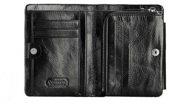 Men Black  Leather Wallet