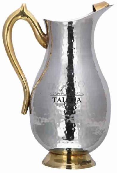 Belly jug with brass handle