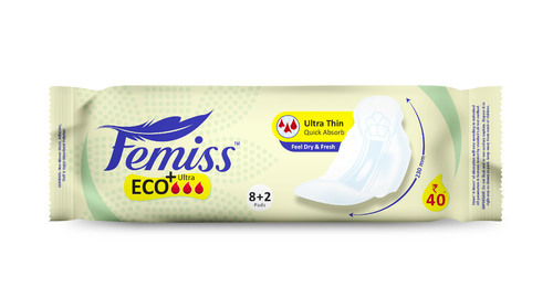 Ultra Thin Eco Plus Sanitary Pad, Style : Disposable