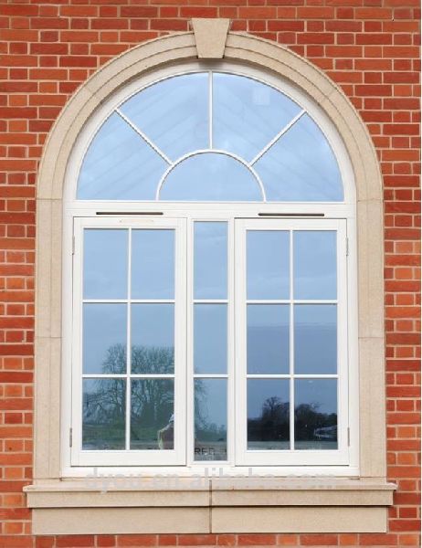 Casement UPVC Arch Window, Color : mahogany, Rosewood, Teak, White