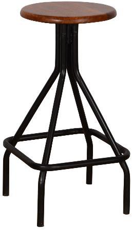 Wood Iron Stool 01, for Home, Office, Restaurants, Shop, Feature : Attractive Designs, Fine Finishing