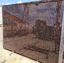 SILO Tan Brown Granite Slab, for Vanity Top, Size : Customized Size