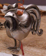 Metallic bird figurine gift article