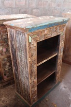 Tall Cabinet With Reclaimed Wood, Size : Customize