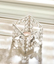 Crystal Square Shape Votive Candle Holder