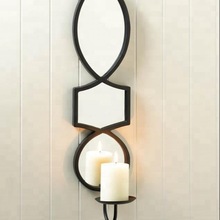 ELEGANT MIRRORED CANDLE SCONCE