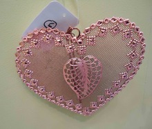 Rose Gold Heart Shape Hanging Christmas