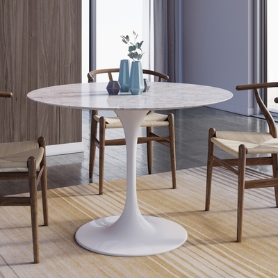 Round Polished Fancy Marble Table, for Bed Room, Living Room, Study Room, Pattern : Plain