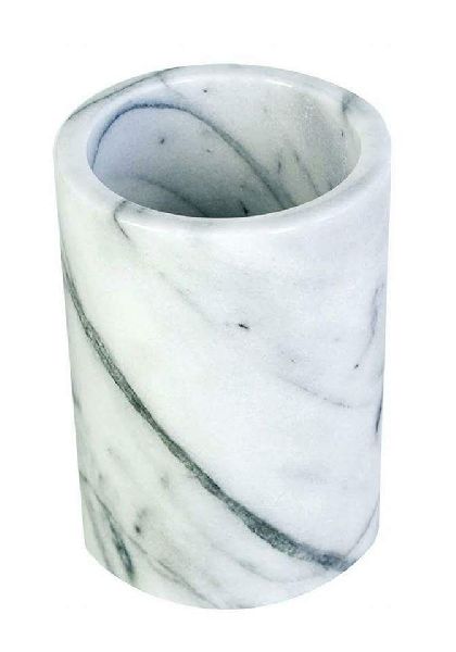 Polished Marble Kitchen Utensil Holder, Color : White
