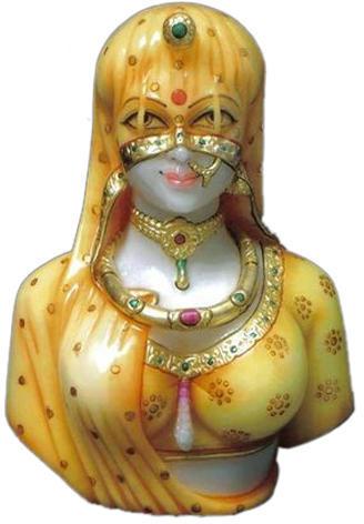 Marble Bani Thani Statue, for Interior Decor, Packaging Type : Wooden Box