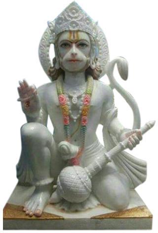 Marble Hanuman Ashirwad Statue