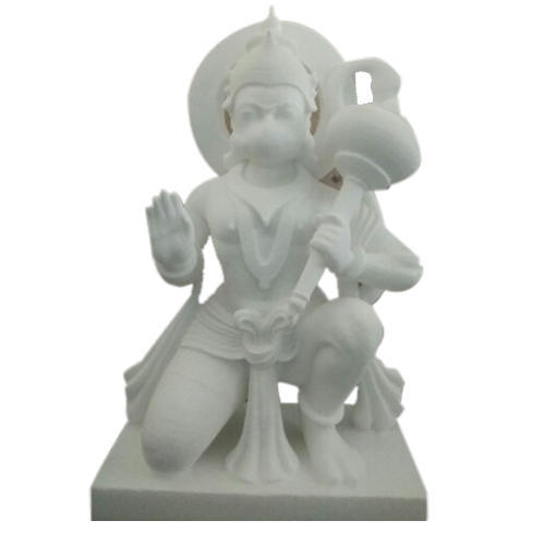 Marble Veer Hanuman Statue