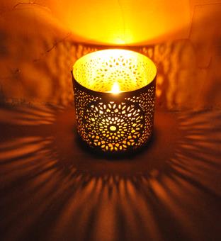 Home Decorative Moroccan Style Candle Holder Candle