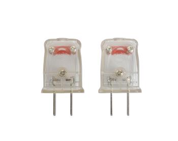 Transparent, Quick Connect Lamp Plugs For wire Connecting