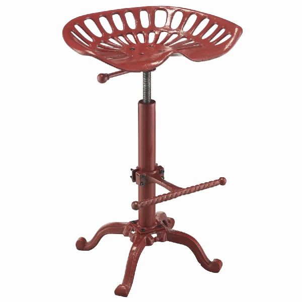 Red finish Tractor seat Bar Stool